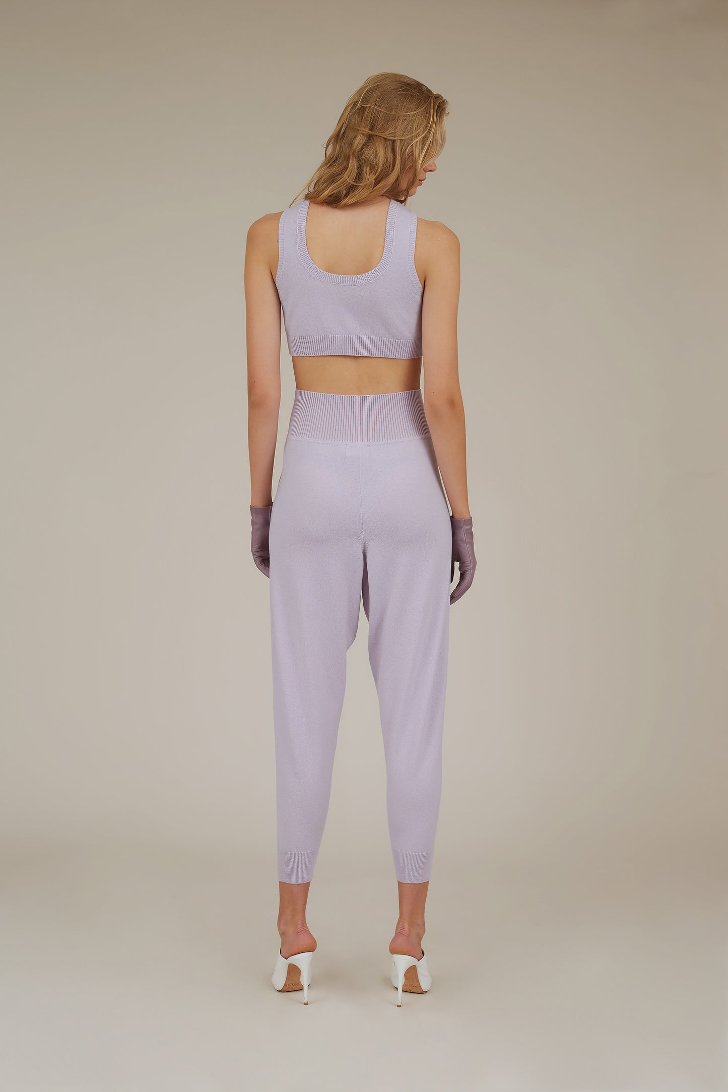 ZOE CASHMERE CROPPED TOP