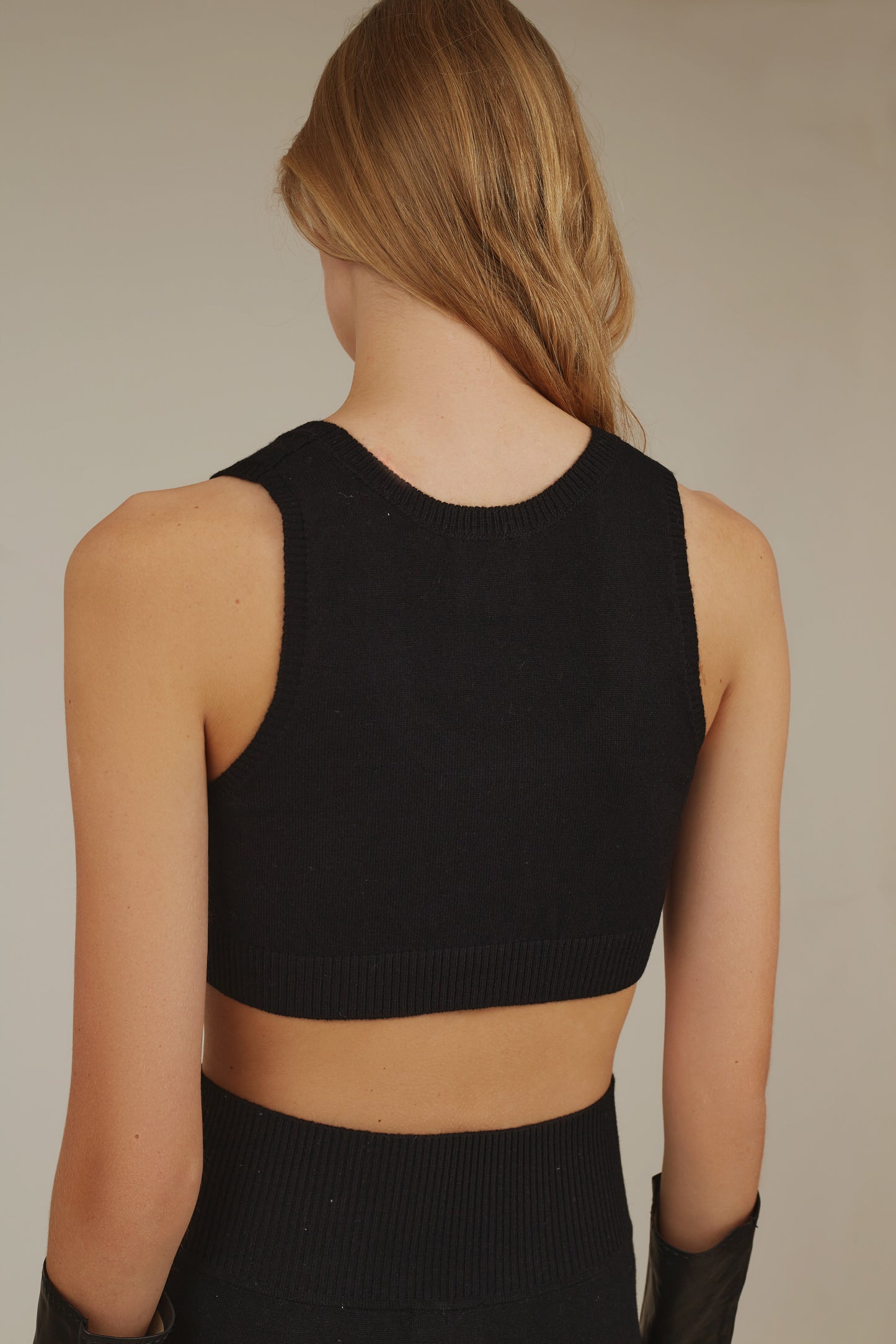 ZOE CASHMERE CROPPED TOP