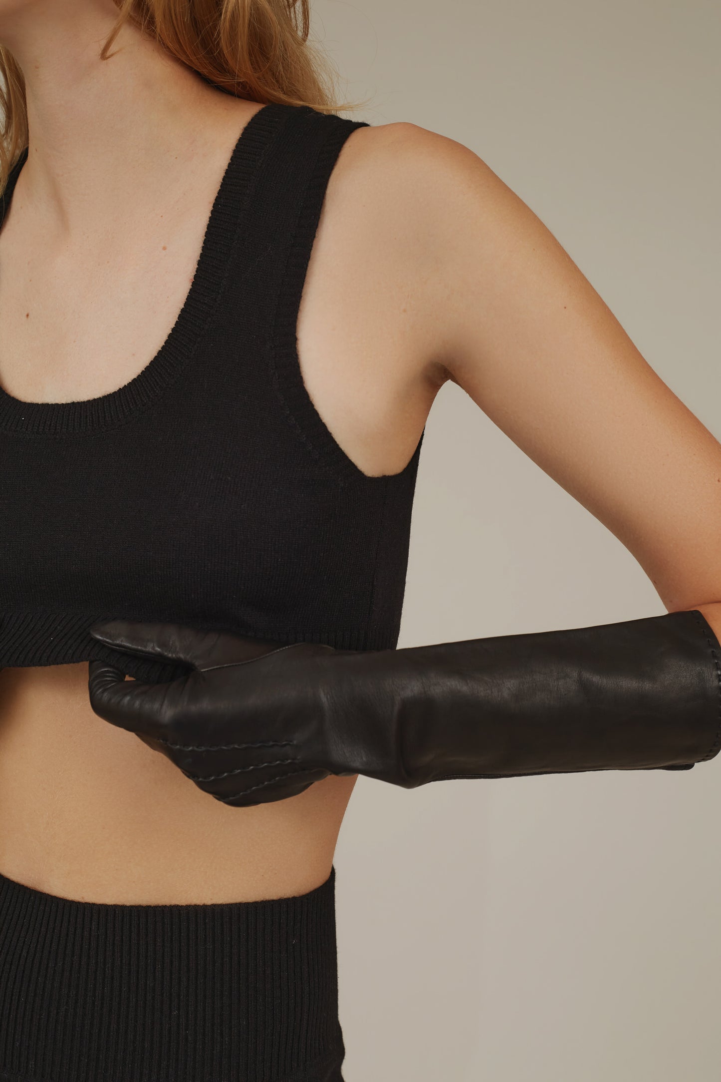 ZOE CASHMERE CROPPED TOP